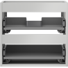 Mexen Box-A corp dulap sub chiuvetă 50 cm, 2 sertare, gri mat - 91AX0-0500-470-2-62