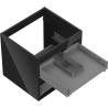 Mexen Box-A cadru dulap pentru lavoar 50 cm, 2 sertare, negru lucios - 91AX0-0500-470-2-70