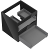 Mexen Box-A cadru dulap pentru lavoar 50 cm, 2 sertare, negru lucios - 91AX0-0500-470-2-70