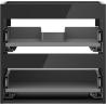 Mexen Box-A cadru dulap pentru lavoar 50 cm, 2 sertare, negru lucios - 91AX0-0500-470-2-70