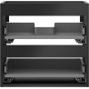 Mexen Box-A corp dulap pentru lavoar 50 cm, 2 sertare, negru mat - 91AX0-0500-470-2-71
