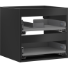 Mexen Box-A corp de dulap sub chiuvetă 50 cm, 2 sertare, negru mat - 91AX0-0500-470-2-71