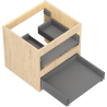 Mexen Box-A corp dulap pentru lavoar 50 cm, 2 sertare, stejar - 91AX0-0500-470-2-81