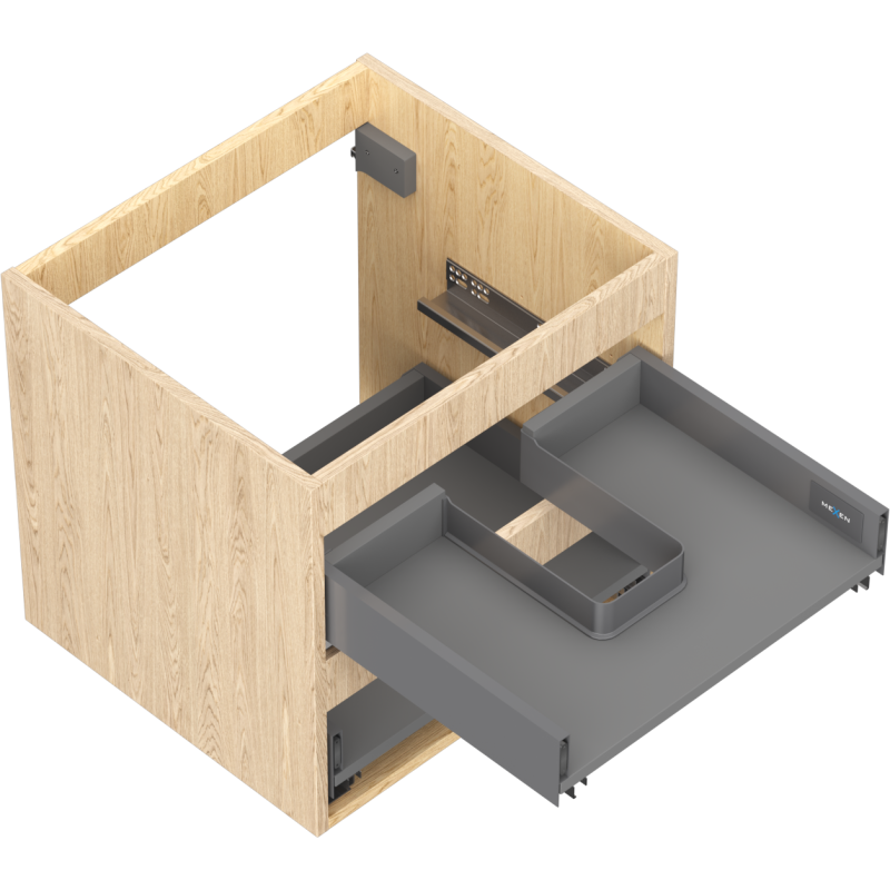 Mexen Box-A corpus dulap suspendat 50 cm, 2 sertare, stejar - 91AX0-0500-470-2-81