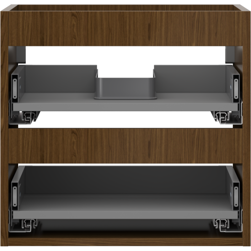 Mexen Box-A corp dulap sub lavoar 50 cm, 2 sertare, nuc - 91AX0-0500-470-2-86