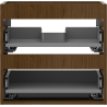 Mexen Box-A corp de dulap sub lavoar 50 cm, 2 sertare, nuc - 91AX0-0500-470-2-86