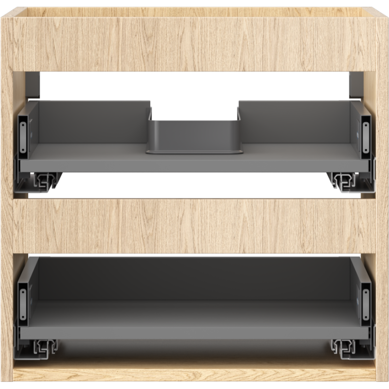 Mexen Box-A corpus dulap suspendat 50 cm, 2 sertare, stejar - 91AX0-0500-470-2-81