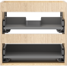 Mexen Box-A corp dulap pentru lavoar 50 cm, 2 sertare, stejar - 91AX0-0500-470-2-81
