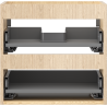 Mexen Box-A mosdószekrény korpus 50 cm, 2 fiók, tölgy - 91AX0-0500-470-2-81