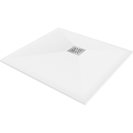 Mexen Stone+ tăviță de duș din compozit pătrată 70 x 70 cm, albă - 44107070