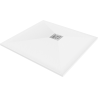 Mexen Stone+ kompozit négyzet alakú zuhanytálca 70 x 70 cm, fehér - 44107070
