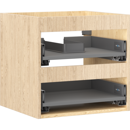 Mexen Box-A corp dulap pentru lavoar 50 cm, 2 sertare, stejar - 91AX0-0500-470-2-81