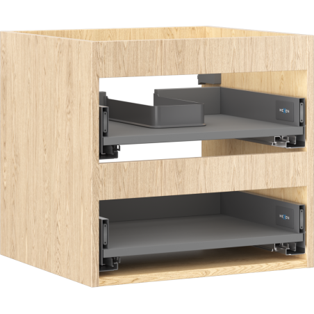 Mexen Box-A mosdószekrény korpus 50 cm, 2 fiók, tölgy - 91AX0-0500-470-2-81