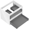 Mexen Box-A corp dulap suspendat pentru lavoar 60 cm, 2 sertare, alb lucios - 91AX0-0600-470-2-00