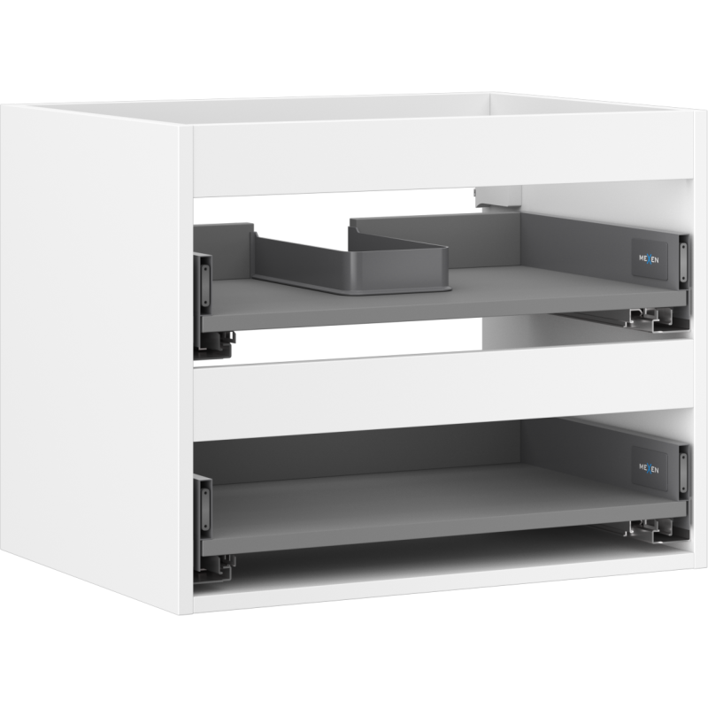 Mexen Box-A corp dulap lavoar 60 cm, 2 sertare, alb mat - 91AX0-0600-470-2-01