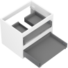 Mexen Box-A corp dulap lavoar 60 cm, 2 sertare, alb mat - 91AX0-0600-470-2-01