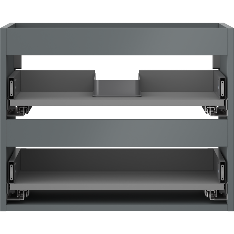 Mexen Box-A corp dulap sub chiuvetă 60 cm, 2 sertare, grafit mat - 91AX0-0600-470-2-66