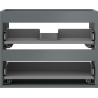 Mexen Box-A corp dulap sub chiuvetă 60 cm, 2 sertare, grafit mat - 91AX0-0600-470-2-66