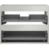 Mexen Box-A corp dulap de baie 60 cm, 2 sertare, gri mat - 91AX0-0600-470-2-62