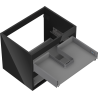 Mexen Box-A corp dulap sub chiuvetă 60 cm, 2 sertare, negru lucios - 91AX0-0600-470-2-70