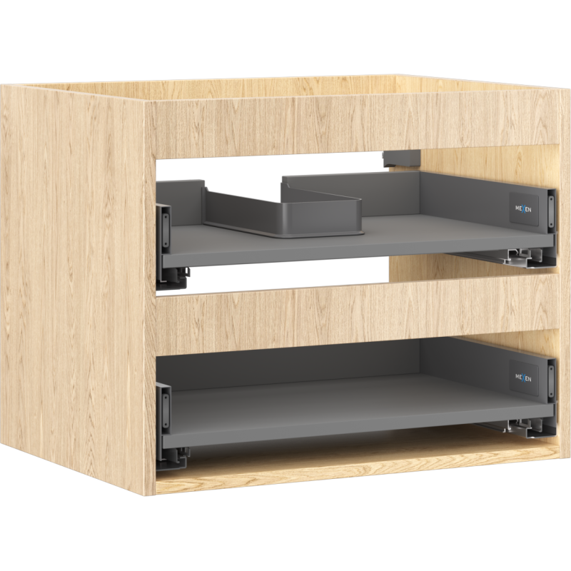 Mexen Box-A corp de dulap pentru lavoar 60 cm, 2 sertare, stejar - 91AX0-0600-470-2-81