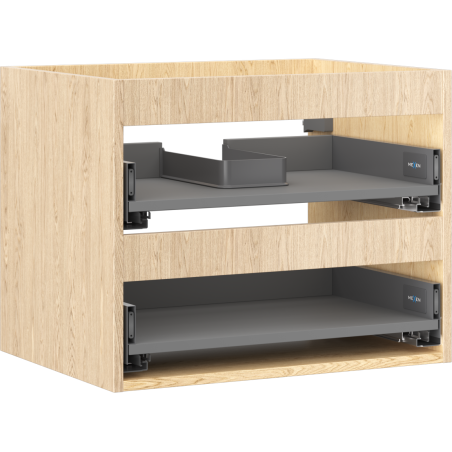 Mexen Box-A mosdószekrény korpus 60 cm, 2 fiók, tölgy - 91AX0-0600-470-2-81