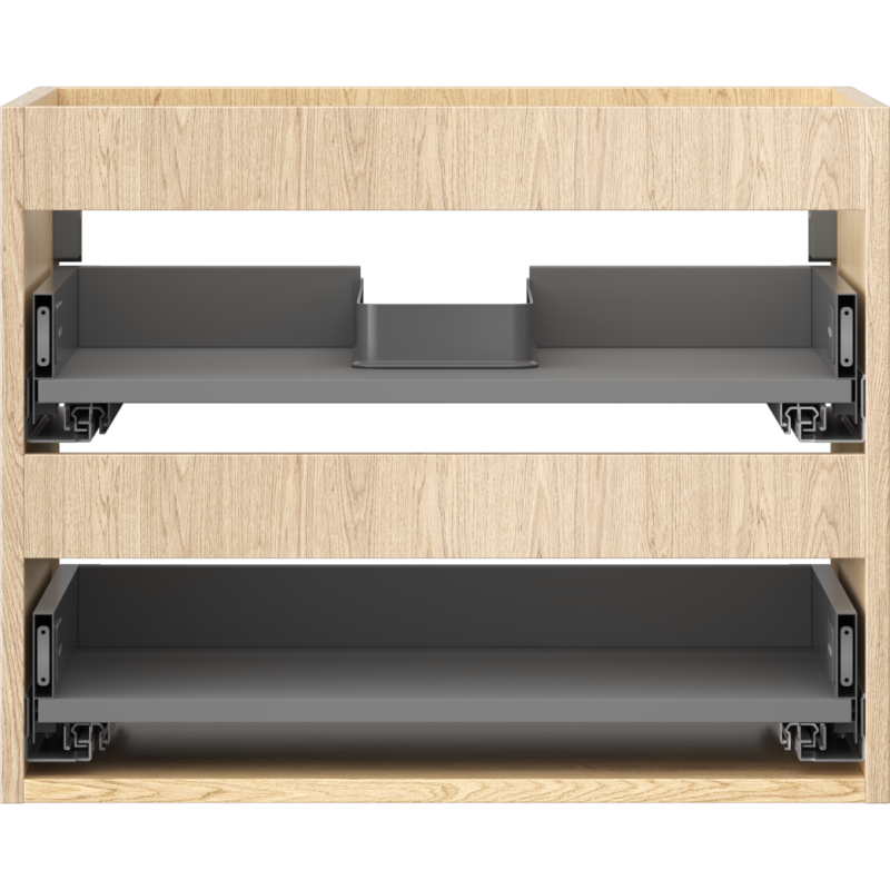 Mexen Box-A corp dulap sub chiuvetă 60 cm, 2 sertare, stejar - 91AX0-0600-470-2-81