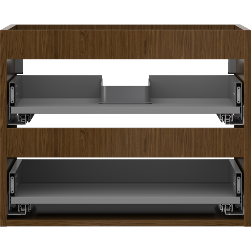 Mexen Box-A corp dulap lavoar 60 cm, 2 sertare, nuc - 91AX0-0600-470-2-86