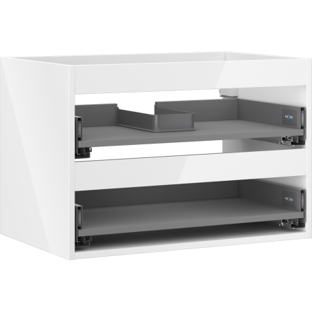 Mexen Box-A corp dulap sub chiuvetă 70 cm, 2 sertare, alb lucios - 91AX0-0700-470-2-00