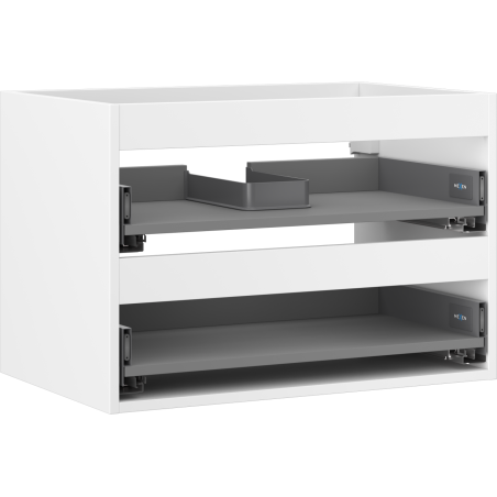 Mexen Box-A corp dulap sub lavoar 70 cm, 2 sertare, alb mat - 91AX0-0700-470-2-01