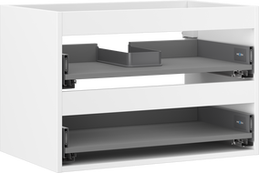 Mexen Box-A corp dulap sub lavoar 70 cm, 2 sertare, alb mat - 91AX0-0700-470-2-01