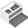 Mexen Box-A corp dulap sub lavoar 70 cm, 2 sertare, alb mat - 91AX0-0700-470-2-01