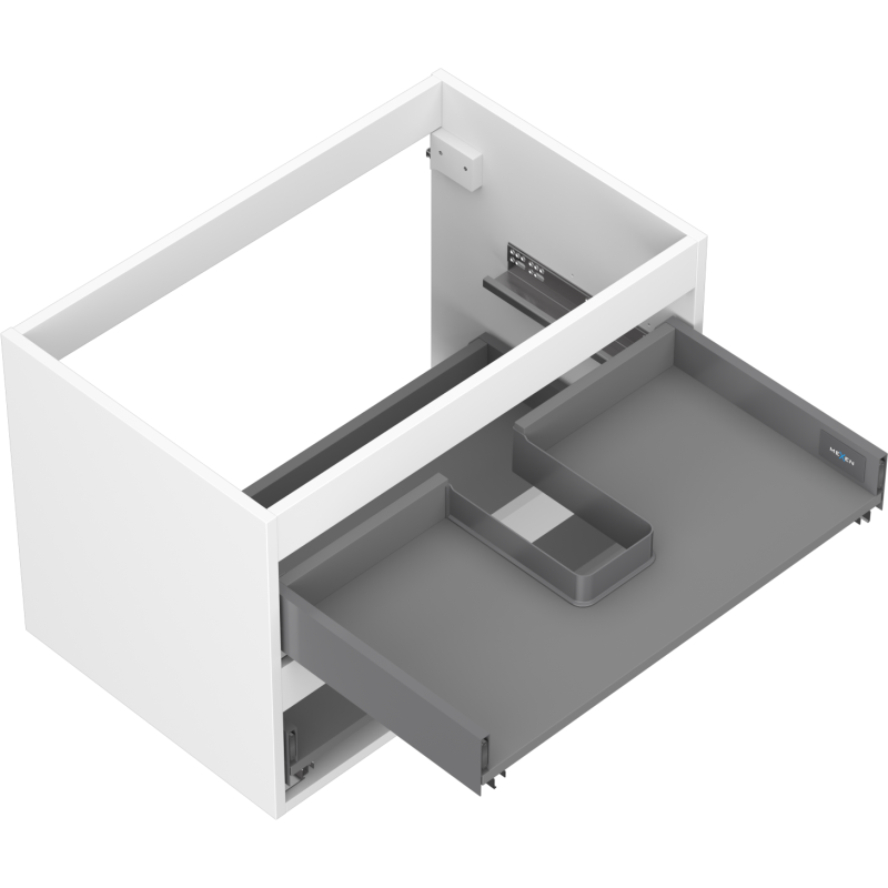 Mexen Box-A corp al dulapului sub chiuvetă 70 cm, 2 sertare, alb mat - 91AX0-0700-470-2-01