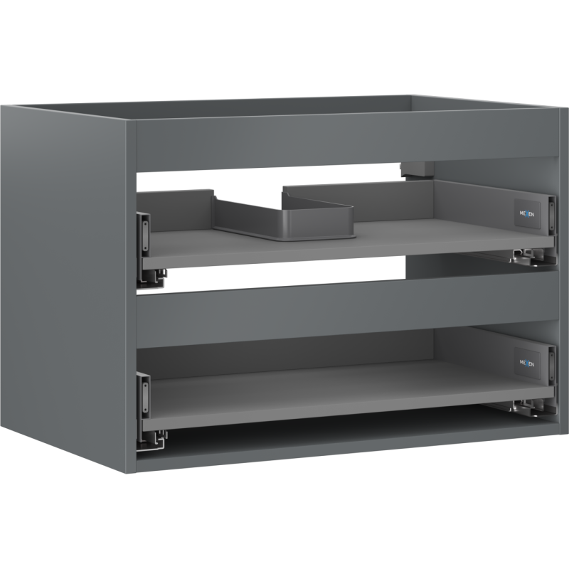 Mexen Box-A corp dulap pentru chiuvetă 70 cm, 2 sertare, grafit mat - 91AX0-0700-470-2-66