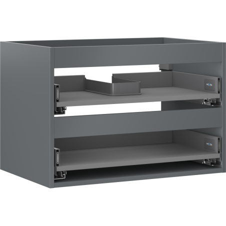 Mexen Box-A corp dulap lavoar 70 cm, 2 sertare, grafit mat - 91AX0-0700-470-2-66