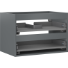 Mexen Box-A corp dulap lavoar 70 cm, 2 sertare, grafit mat - 91AX0-0700-470-2-66