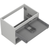 Mexen Box-A cadru dulap sub chiuvetă 70 cm, 2 sertare, gri mat - 91AX0-0700-470-2-62