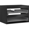 Corp dulap pentru lavoar Mexen Box-A 70 cm, 2 sertare, negru mat - 91AX0-0700-470-2-71