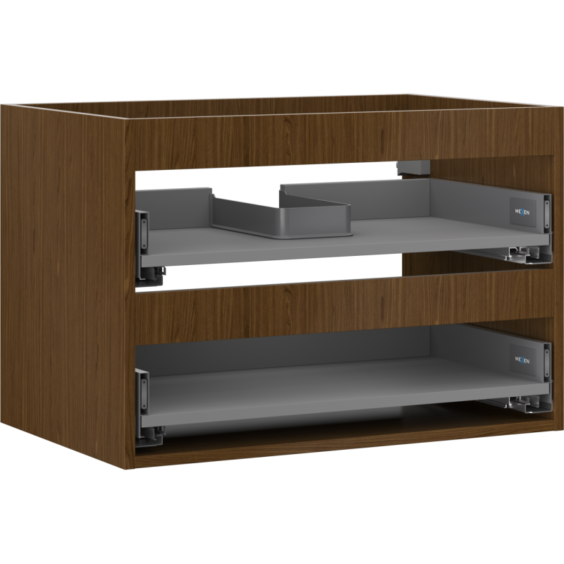 Mexen Box-A corp dulap pentru chiuvetă 70 cm, 2 sertare, nuc - 91AX0-0700-470-2-86