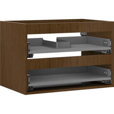 Mexen Box-A corp dulap sub chiuvetă 70 cm, 2 sertare, nuc - 91AX0-0700-470-2-86