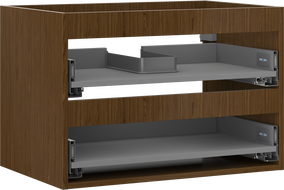 Mexen Box-A corp dulap pentru chiuvetă 70 cm, 2 sertare, nuc - 91AX0-0700-470-2-86