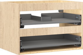 Mexen Box-A corp dulap lavoar 70 cm, 2 sertare, stejar - 91AX0-0700-470-2-81
