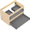 Mexen Box-A corp dulap lavoar 70 cm, 2 sertare, stejar - 91AX0-0700-470-2-81