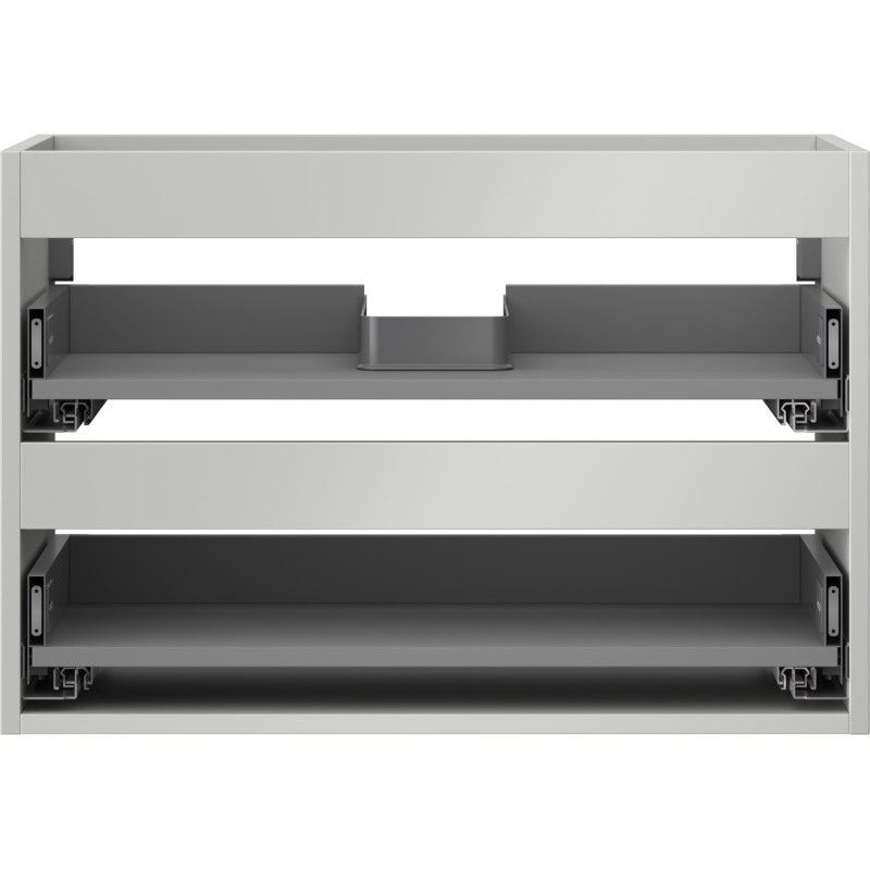 Mexen Box-A mosdószekrény korpus, 70 cm, 2 fiók, szürke matt - 91AX0-0700-470-2-62