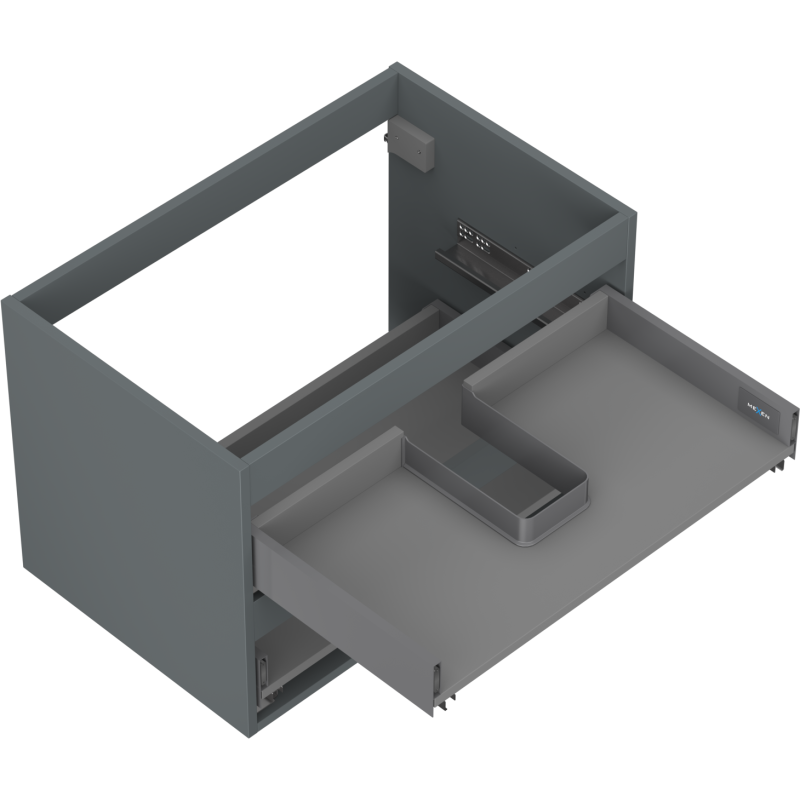 Mexen Box-A corp dulap lavoar 70 cm, 2 sertare, grafit mat - 91AX0-0700-470-2-66