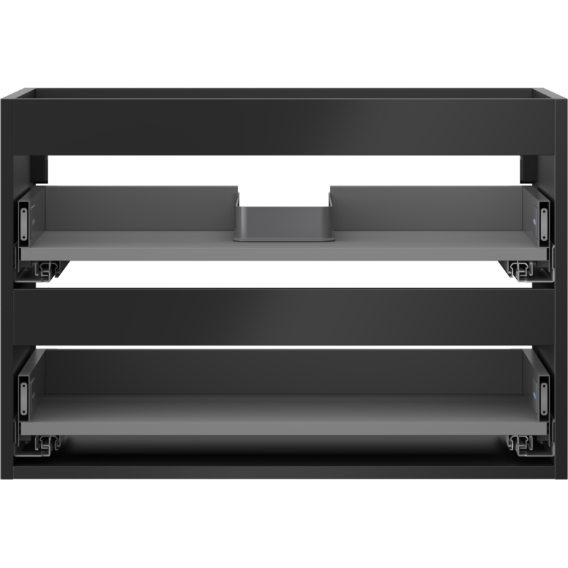 Mexen Box-A corp dulap sub chiuvetă 70 cm, 2 sertare, negru mat - 91AX0-0700-470-2-71