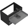 Corp dulap pentru lavoar Mexen Box-A 70 cm, 2 sertare, negru mat - 91AX0-0700-470-2-71
