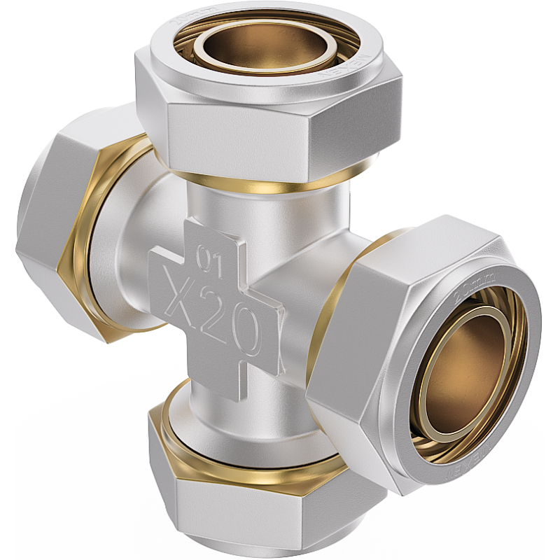 Mexen PEX-S négyes elágazás csavarmenetes PEX 16 x 16 x 16 x 16 - W97237-161616-00