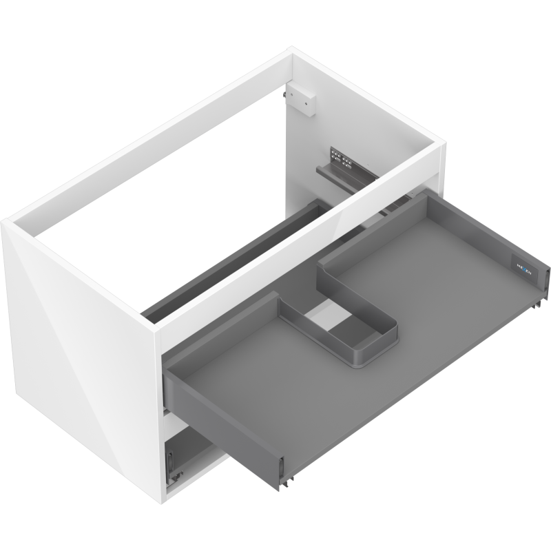 Mexen Box-A corp dulap sub chiuvetă 80 cm, 2 sertare, alb lucios - 91AX0-0800-470-2-00