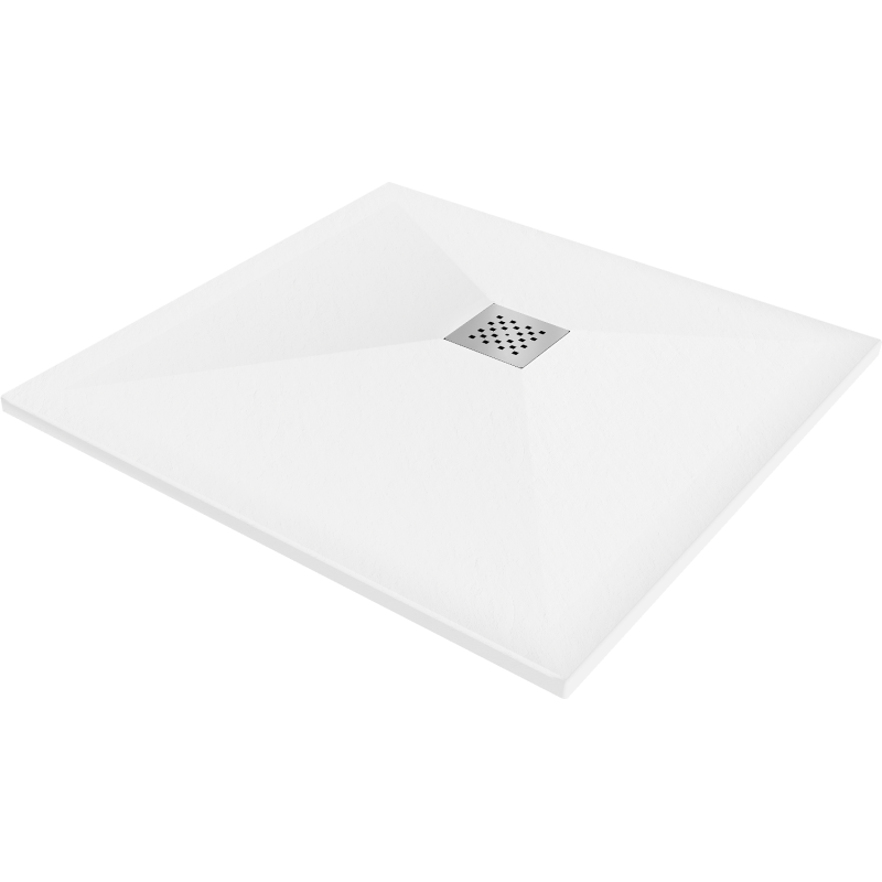 Mexen Stone+ cadă de duș din compozit pătrată 90 x 90 cm, alb - 44109090
